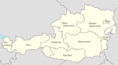 Mapa politico de Austria