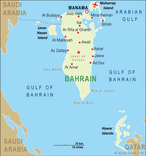 mapa Baréin