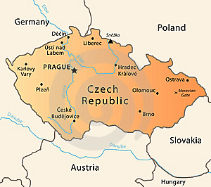 Mapa de la República Checa