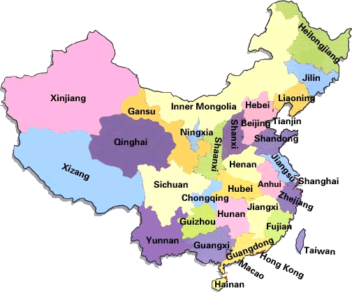 mapa China
