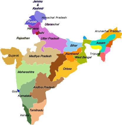 mapa India