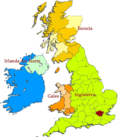 mapa Reino Unido 